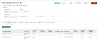 Biblographic Record workform with Items view open