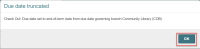 Due date truncated message.