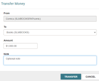 Transfer Money dialog.