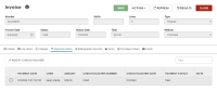 Invoice workform, Payment History view