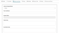 Item Record workform, Blocks and Notes view