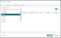 Find Tool for invoices.