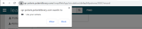 Screen prompt to allow Leap to use camera functionality.