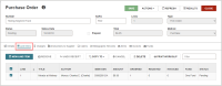 PO workform, Line Items view