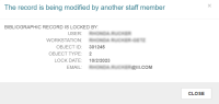 Locked record details