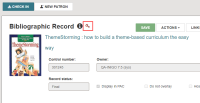 Locked record with key icon