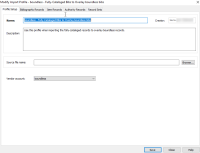 Modify the Import Profile