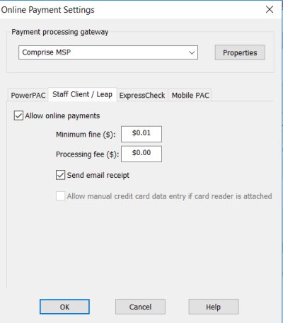 Compuride Set Up Comprise SmartPAY Processing in Polaris Administration