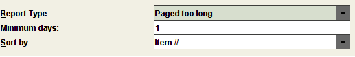Paged Too Long Report parameters display