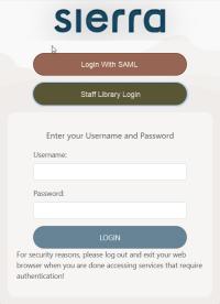 Login page with native authentication prompts