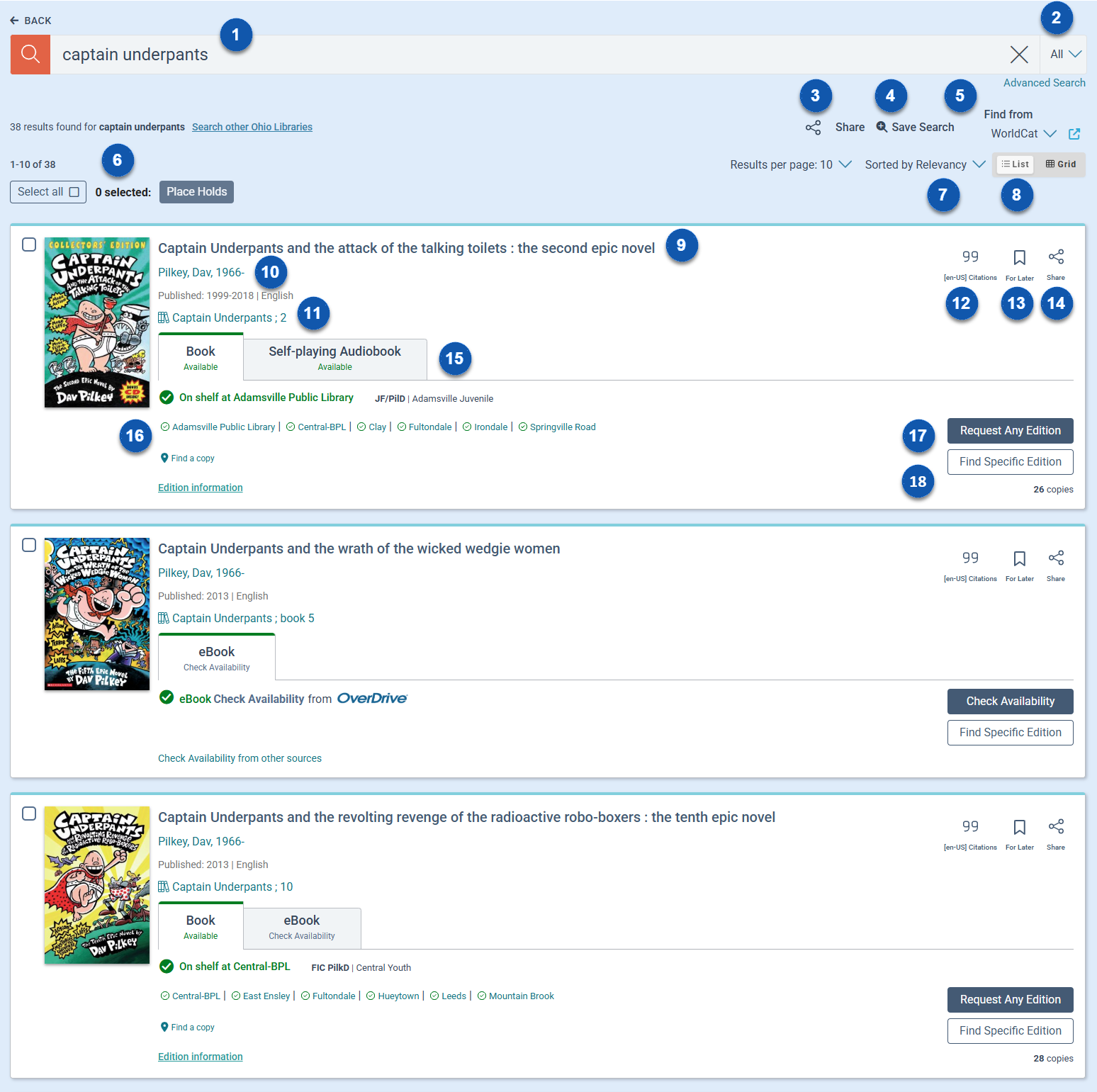 Search Results Page